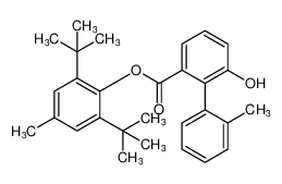 2,6-di-tert-butyl-4-methylphenyl 6-hydroxy-2'-methyl-[1,1'-biphenyl]-2-carboxylate_193198-46-8