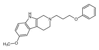 6-methoxy-2-(3-phenoxypropyl)-2,3,4,9-tetrahydro-1H-pyrido[3,4-b]indole_193204-10-3
