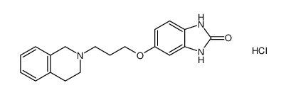 5-(3-(3,4-dihydroisoquinolin-2(1H)-yl)propoxy)-1,3-dihydro-2H-benzo[d]imidazol-2-one hydrochloride_193205-43-5