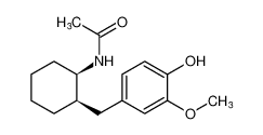 N-((1R,2R)-2-(4-hydroxy-3-methoxybenzyl)cyclohexyl)acetamide_193209-15-3