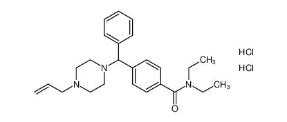 4-((4-allylpiperazin-1-yl)(phenyl)methyl)-N,N-diethylbenzamide dihydrochloride_193216-93-2