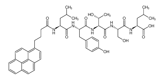(4-(pyren-1-yl)butanoyl)-L-leucyl-L-tyrosyl-L-threonyl-L-seryl-L-leucine_193218-50-7