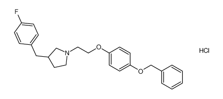 1-(2-(4-(benzyloxy)phenoxy)ethyl)-3-(4-fluorobenzyl)pyrrolidine hydrochloride_193219-79-3