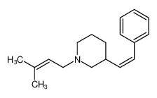 (Z)-1-(3-methylbut-2-en-1-yl)-3-styrylpiperidine_193224-75-8