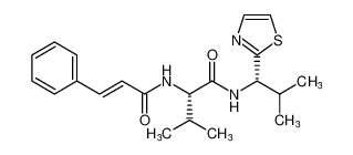 (S)-2-cinnamamido-3-methyl-N-((S)-2-methyl-1-(thiazol-2-yl)propyl)butanamide_193264-95-8