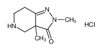 2,3a-dimethyl-2,3a,4,5,6,7-hexahydro-3H-pyrazolo[4,3-c]pyridin-3-one hydrochloride_193274-55-4