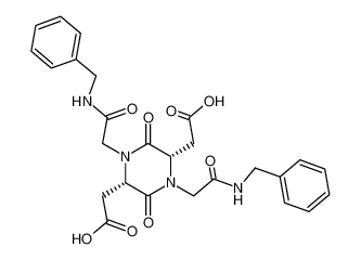 [(2S,5S)-1,4-Bis-(benzylcarbamoyl-methyl)-5-carboxymethyl-3,6-dioxo-piperazin-2-yl]-acetic acid_193287-75-1