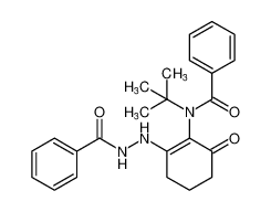 N-(2-(2-benzoylhydrazineyl)-6-oxocyclohex-1-en-1-yl)-N-(tert-butyl)benzamide_193289-36-0