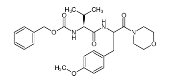 benzyl ((2S)-1-((3-(4-methoxyphenyl)-1-morpholino-1-oxopropan-2-yl)amino)-3-methyl-1-oxobutan-2-yl)carbamate_193339-18-3