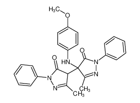 4-((4-methoxyphenyl)amino)-5,5'-dimethyl-2,2'-diphenyl-2,2',4,4'-tetrahydro-3H,3'H-[4,4'-bipyrazole]-3,3'-dione_193340-39-5