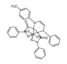 4,10-dimethyl-2,8,14-triphenyl-11-(p-tolyl)-2,3,8,9,11-pentaazadispiro[4.0.46.45]tetradeca-3,9,12-triene-1,7-dione_193340-52-2