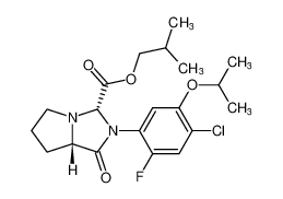 isobutyl (3S,7aS)-2-(4-chloro-2-fluoro-5-isopropoxyphenyl)-1-oxohexahydro-1H-pyrrolo[1,2-c]imidazole-3-carboxylate_193341-92-3