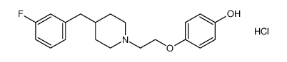 4-(2-(4-(3-fluorobenzyl)piperidin-1-yl)ethoxy)phenol hydrochloride_193355-73-6