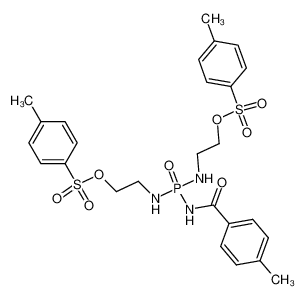 (((4-methylbenzamido)phosphoryl)bis(azanediyl))bis(ethane-2,1-diyl) bis(4-methylbenzenesulfonate)_19336-56-2