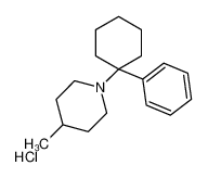 4-methyl-1-(1-phenylcyclohexyl)piperidine,hydrochloride_1934-50-5