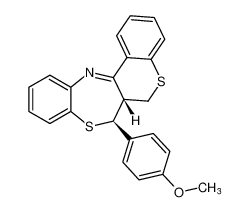 (6aR,7S)-7-(4-methoxyphenyl)-6a,7-dihydro-6H-benzo[b]thiochromeno[4,3-e][1,4]thiazepine_193407-37-3