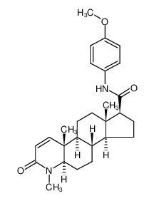 N-(4-methoxyphenyl)-3-oxo-4-methyl-4-aza-5α-androst-1-ene-17β-carboxamide_193408-82-1