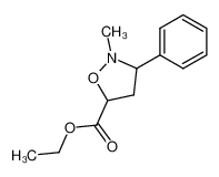 2-methyl-3-phenyl-isoxazolidine-5-carboxylic acid ethyl ester_19344-96-8