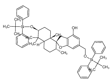 (2R,2'R,4a'S,6'S,8a'S)-6'-((tert-butyldiphenylsilyl)oxy)-6-(((tert-butyldiphenylsilyl)oxy)methyl)-2',5',5',8a'-tetramethyl-3',4',4a',5',6',7',8',8a'-octahydro-2'H,3H-spiro[benzofuran-2,1'-naphthalen]-4-ol_193471-33-9