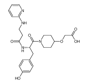 [[1-[N-[[2-[(2-Pyridinyl)amino]ethyl]carbonyl]tyrosyl]-4-piperidinyl]oxy]acetate_193473-33-5