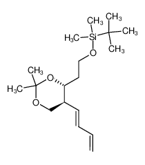 (4R,5S)-4-{5-[(1E)-1,3-butadienyl]}-4-(2-tert-butyldimethylsilyloxyethyl)-2,2-dimethyl-1,3-dioxa-cyclohexane_193476-17-4