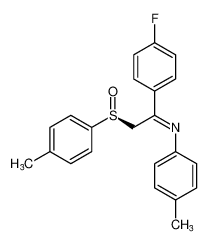 (S,Z)-1-(4-fluorophenyl)-N-(p-tolyl)-2-(p-tolylsulfinyl)ethan-1-imine_193477-14-4