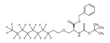 benzyl N-(tert-butoxycarbonyl)-O-(3,3,4,4,5,5,6,6,7,7,8,8,9,9,10,10,10-heptadecafluorodecyl)-L-serinate_193529-96-3