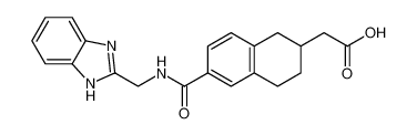 2-(6-(((1H-benzo[d]imidazol-2-yl)methyl)carbamoyl)-1,2,3,4-tetrahydronaphthalen-2-yl)acetic acid_193533-08-3