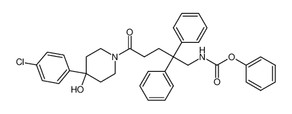 phenyl (5-(4-(4-chlorophenyl)-4-hydroxypiperidin-1-yl)-5-oxo-2,2-diphenylpentyl)carbamate_193541-72-9