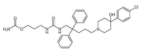 4-Piperidinol,1-[5-[[[[3-[(aminocarbonyl)oxy]propyl]amino]carbonyl]amino]-4,4-diphenylpentyl]-4-(4-chlorophenyl)-_193542-12-0