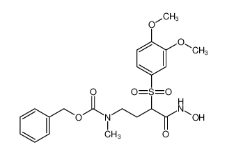 benzyl (3-((3,4-dimethoxyphenyl)sulfonyl)-4-(hydroxyamino)-4-oxobutyl)(methyl)carbamate_193548-43-5