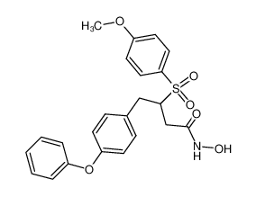 (+-)-N-Hydroxy-3-(4-methoxyphenyl)sulfonyl-4-(4-phenyloxyphenyl)butyramide_193549-22-3