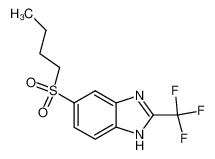 5-(butane-1-sulfonyl)-2-trifluoromethyl-1(3)H-benzoimidazole_19360-27-1