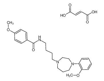 4-methoxy-N-(4-(4-(2-methoxyphenyl)-1,4-diazepan-1-yl)butyl)benzamide fumarate_193608-44-5