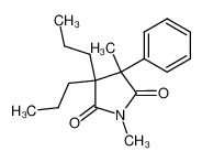 1,3-dimethyl-3-phenyl-4,4-dipropyl-pyrrolidine-2,5-dione_19362-61-9