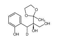 (2R,3R)-3-(2-hydroxyphenyl)-2-(2-methyl-1,3-dioxolan-2-yl)propane-3-d-1,2-diol_193620-32-5