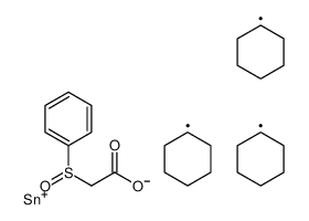 tricyclohexylstannyl 2-(benzenesulfinyl)acetate_193623-22-2