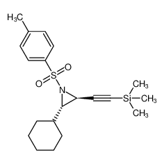 (2S,3S)-2-cyclohexyl-1-tosyl-3-((trimethylsilyl)ethynyl)aziridine_193675-54-6