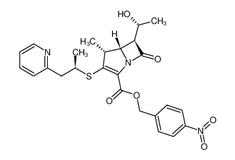 4-Nitrobenzyl (4R,5S,6S)-6-[(1R)-1-hydroxyethyl]-4-methyl-3-[(1R)-1-methyl-2-(2-pyridyl)ethylthio]-7-oxo-1-azabicyclo[3.2.0]hept-2-ene-2-carboxylate_193683-82-8