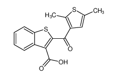 2-(2,5-dimethylthiophene-3-carbonyl)benzo[b]thiophene-3-carboxylic acid_193688-19-6