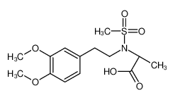 (2S)-2-[2-(3,4-dimethoxyphenyl)ethyl-methylsulfonylamino]propanoic acid_193689-42-8