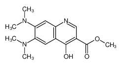 6,7-Bis-dimethylamino-4-hydroxy-quinoline-3-carboxylic acid methyl ester_19370-25-3