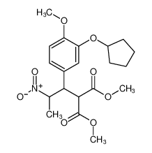 dimethyl 2-(1-(3-(cyclopentyloxy)-4-methoxyphenyl)-2-nitropropyl)malonate_193749-10-9