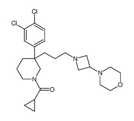 cyclopropyl(3-(3,4-dichlorophenyl)-3-(3-(3-morpholinoazetidin-1-yl)propyl)piperidin-1-yl)methanone_193755-42-9