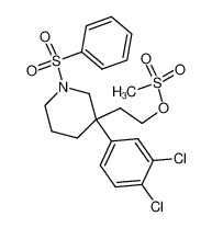 3-(3,4-Dichlorophenyl)-3-(2-methanesulphonyloxyethyl)-1-phenylsulphonylpiperidine_193755-89-4