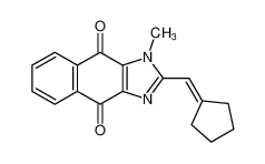 2-(cyclopentylidenemethyl)-1-methyl-1H-naphtho[2,3-d]imidazole-4,9-dione_193762-77-5