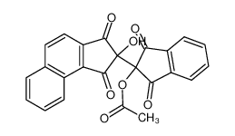 2-Hydroxy-2'-acetoxy-1.3.1'.3'-tetraoxo-4.5-benzo-biindanyl-(2.2')_19379-58-9