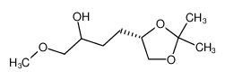 4-((S)-2,2-Dimethyl-[1,3]dioxolan-4-yl)-1-methoxy-butan-2-ol_193804-10-3