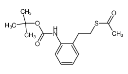 Thioacetic acid S-[2-(2-tert-butoxycarbonylamino-phenyl)-ethyl] ester_193806-51-8