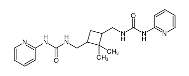 1,1'-((2,2-dimethylcyclobutane-1,3-diyl)bis(methylene))bis(3-(pyridin-2-yl)urea)_193811-28-8